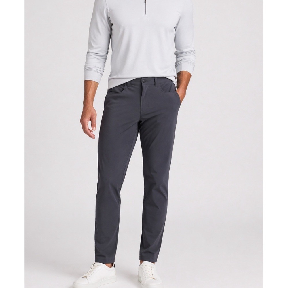 Mizzen Main Pants Men's 36x34 Gray‎ Helmsman Athletic Taper Performance Casual